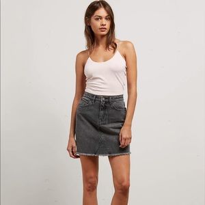 SOLD Volcom Stone Mini Skirt in smoke-S NWT